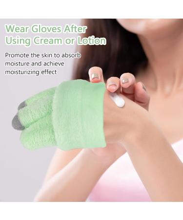 Touchscreen Gloves for Eczema and Dry Hands Overnight- Moisturizing Gloves with Gel Lining Hydrating Cracked Hand Treatment Fuzzy Gloves Touchscreen Sleeping Spa Lotion Glove for Women Green - Buy Online on GoSupps.com