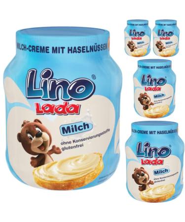 With Pufai Grocery, lino Lada milk and hazelnut, chocolate cream, 350 g x 5 pieces. pufai