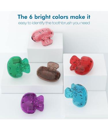 seplouis Toothbrush Head Cover Compatible with Manual Toothbrush & Electric Toothbrush Head 6 Pack - Buy Online on GoSupps.com