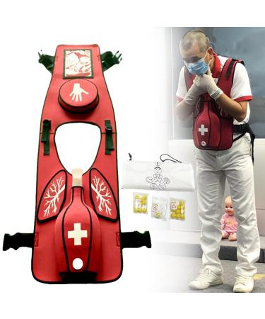 Anti Choking Obstruction Trainer Vest - Heimlik Practice Training Model Education for Nurse & Student First Aid Teaching Accessories (Adult)
