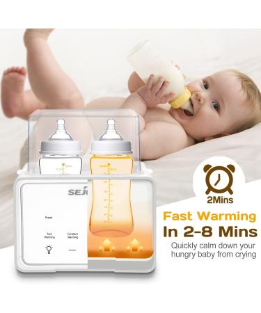 6-in-1 Bottle Warmer for Baby - Breastmilk & Formula Milk Heater and Baby Food Warmer - White - Buy Online on GoSupps.com