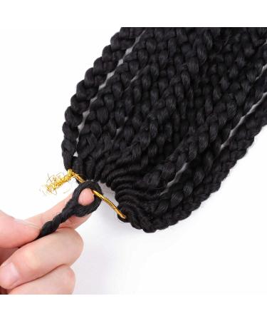 7 Packs Curly Ends Crochet Box Braids 10 Inch - Black Women's Crochet Hair (10 Inch 2) - Buy Online on GoSupps.com