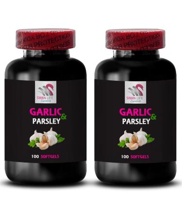 GARLIC AND PARSLEY ODORLESS - parsley and garlic capsules odorless garlic and parsley combo capsules organic odorless softgels Clean Lifestyle Choice Herbal Blend Botanical Daily Wellness 1B - Buy Online on GoSupps.com
