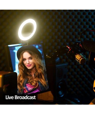 Clip-on Ring Light for Laptop/Computer - 10 Brightness Levels, 3 Light Modes - Ideal for Video Conferencing and Live Streaming - Compatible with Laptop, Tablet, Desktop Computers - Buy Online on GoSupps.com