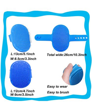 Rabbits Care Brushes Kit - Small Pet Hair Brushes & Nail Clippers for Rabbits Cats & Puppies - Blue Massage Brush Set - Buy Online on GoSupps.com