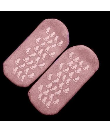 Buy Spa Socks - Reusable Cotton Gel Softening & Moisturizing Foot Care Tool | Pink Silicone Peeling Socks - Buy Online on GoSupps.com