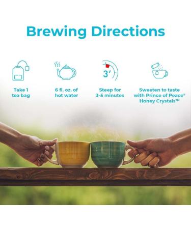 Prince Of Peace Natural Premium Peony White Tea - 100 Tea Bags - Buy Online on GoSupps.com