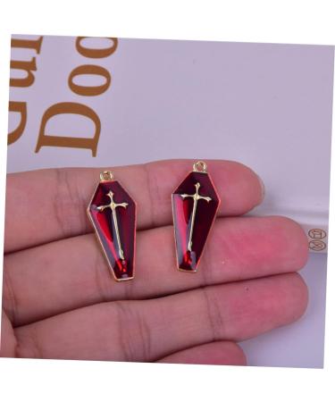 VILLCASE 120 Pcs Coffin Earrings Cross Necklaces Halloween Charm Enamel Coffin Pendant Vintage Coffin Beads Charms for Necklace Metal Coffin Charm Necklace Locket Alloy Bracelet Jewelry - Buy Online on GoSupps.com