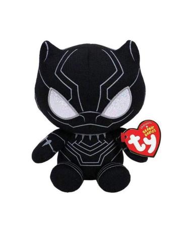 Ty Marvel Avengers Black Panther Regular Licensed Squishy Beanie Baby Soft Plush Toys Collectible Cuddly Stuffed Teddy