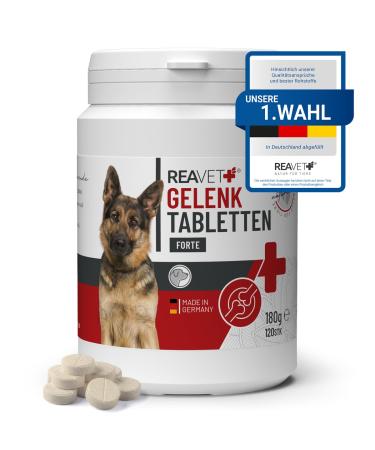Reavet joint tablets Dog I 120 pieces for 8 months I joints tablets for dogs with green lip mussel I after treated osteoarthritis arthritis joint tablets 1.5 g (120 pack)