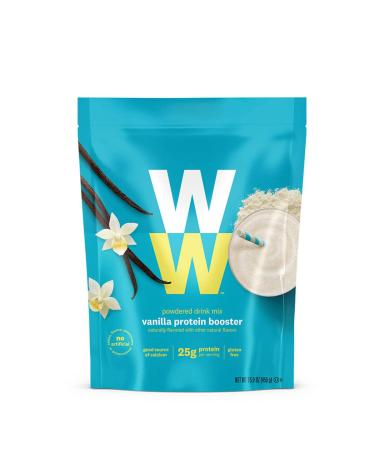 WW Vanilla Protein Booster - Whey Protein Powder, 2 SmartPoints - Weight Watchers Reimagined Vanilla 15.9 Ounce (Pack of 1)