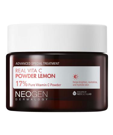 DERMALOGY by NEOGENLAB Vita C Powder Lemon 0.70 oz (20g) - Mix to Boost other Facial Skin Care - Brightening & Radiance Boosting Vitamin C Powder for Skin with 17% Ascorbic Acid - Korean Skin Care