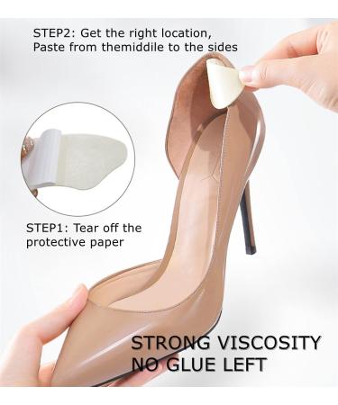 Fanci Poetry Heel Grips Liner Cushions Inserts - 2 Pairs for Improved Shoe Fit and Comfort | Prevent Slip and Blisters | Men Women | Black+Pale Apricot - Buy Online on GoSupps.com