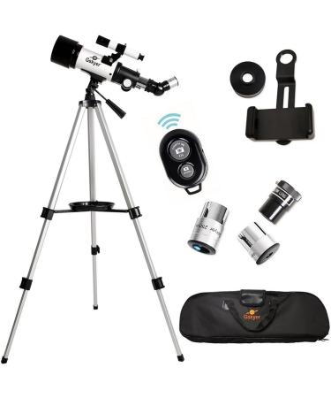Gskyer Telescope 70mm Aperture 400mm AZ Mount Astronomical Refracting Telescope - Ideal for Kids Beginners, with Carry Bag, Phone Adapter, and Wireless Remote - Buy Online on GoSupps.com
