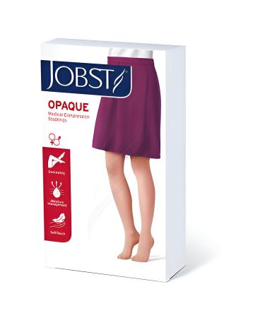 BSN Medical 115382 Jobst Opaque Compression Hose Knee High 30-40mmHg Open Toe Full Calf Large Natural