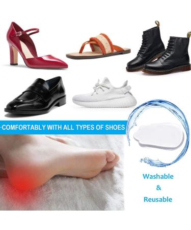 Medial & Lateral Heel Wedge Silicone Insoles for Supination & Pronation - Gel Adhesive Shoe Inserts for Foot Alignment & Pain Relief (S Size 3 Pairs - Buy Online on GoSupps.com
