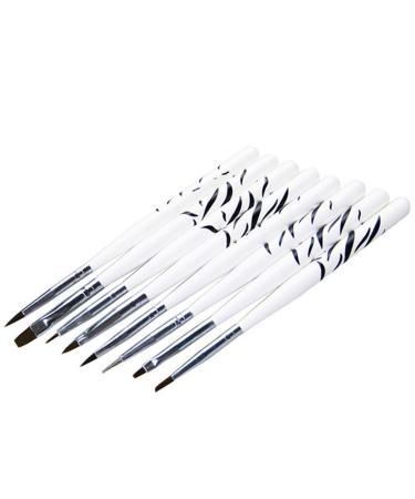 8 Pieces Sets Nail Art Tools Brush Carved Pen Draw Line Pens for DIY Handle Manicure Tool Salon Design