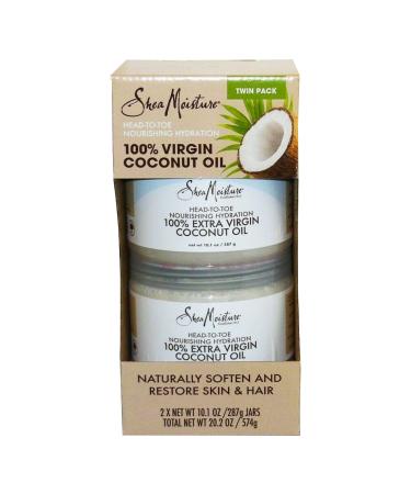 Shea Moisture Twin Pack 100% Extra Virgin Coconut Oil Moisturizer | 2 of 10.1oz 20.2oz