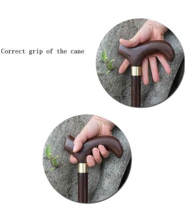 Cane Elderly Crutches Solid Wood Walking Stick Walker T-Handle Chicken Wing Wood 92cm Long According to Height Truncated by Yourself Beautiful Scenery Bathing in Sunlight - Buy Online on GoSupps.com