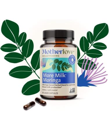 Motherlove More Milk Moringa â€“ 60 Liquid Capsules for Enhanced Milk Supply - Buy Online on GoSupps.com