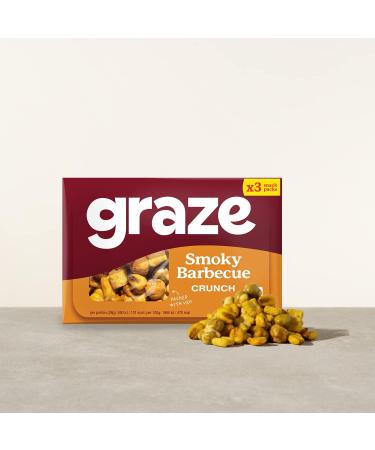 Graze Smoky BBQ 3 Pack Crunchy Snacks 31g - Buy Online on GoSupps.com