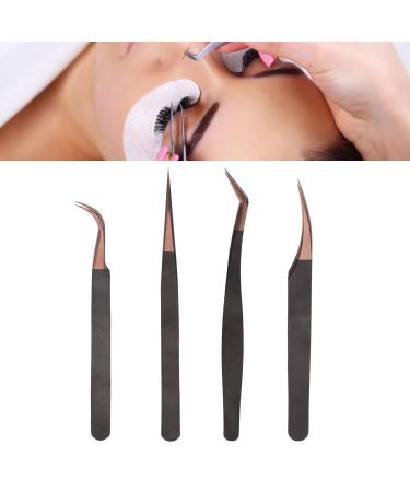 4Pcs Eyelash Extension Tweezers Set | Precision Tools for Perfect False Lashes - International Shipping - Buy Online on GoSupps.com