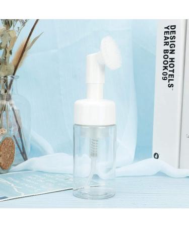 Portable Mousse Foaming Empty Bottle Refillable Travel Dispenser Container for Home Gift(100ML brush head white and transparent) - Buy Online on GoSupps.com