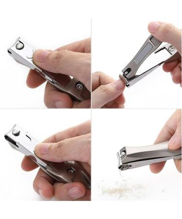 UNbit Nail Clipper Stainless Steel Nail Clippers Anti Splash Finger Nail Cutter Manicure Tools Bionics Design Nail Trimmer Scissors Pedicure Tool - Buy Online on GoSupps.com