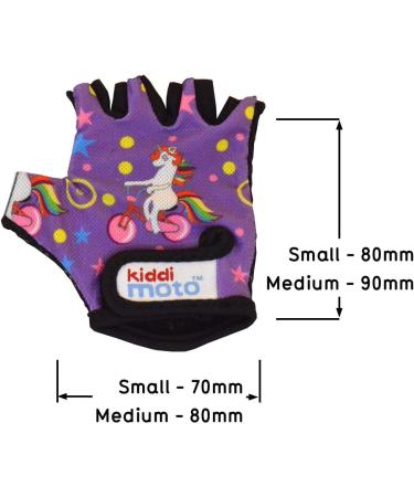 KIDDIMOTO Unicorn Fingerless Cycling Gloves for Kids - Boys & Girls Bike Gloves (Ages 2-5) - Buy Online on GoSupps.com