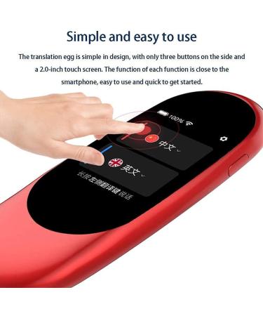 Translator Device Offline Language Translator Device Smart Language Voice 2.0 Inch Touch Screen 27 Languages WiFi Pocket Electronic Translators Learning Traveling Shopping Hello (Red) Elegant - Buy Online on GoSupps.com