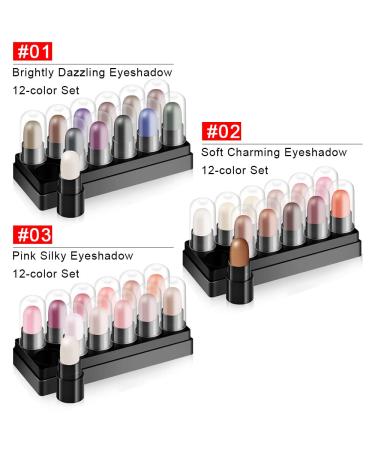 Buy AMY'S DIARY 12-Color Glitter Eyeshadow Stick Set Waterproof Smoky Eye Makeup Pen Perfect for Stunning Looks - Buy Online on GoSupps.com