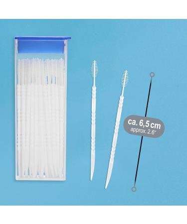 Com-Four 120x Interdental Brushes - Travel-Friendly Dental Care | Tooth Cleaning Brush with Toothpick | Best Interdental Brushes for Healthy Teeth - Buy Online on GoSupps.com