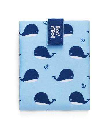Roll'eat - Boc'n'Roll Animals | Reusable and Ecological Sandwich Holder for Children without BPA Whales
