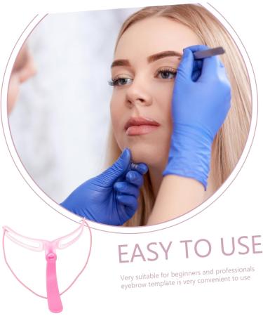 Beavorty 6 Sets Eyebrow Aid Pro Tools Portable Eyebrow Tools Plastic Brow Stencils Modify Four Generations 1 count (Pack of 1) Pinkx2pcs - Buy Online on GoSupps.com