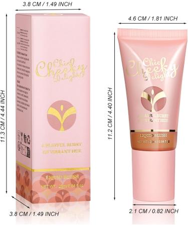 Velvet Liquid Blush - Long-Lasting Face Blusher Non-Greasy Compact Coutouring Cheeks Blush for Oil Skin for Gathering Dating Traveling Home Working 04 - Buy Online on GoSupps.com