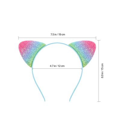 Glitter Cat Ears Headband Set for Daily Party - 12 Pack - Buy Online on GoSupps.com