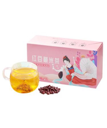 Haofy 6g/0.2oz x 20 Packs Adzuki Bean Jobs Tear Tea Fragrance Small Granules Triangular Shaped Wellness Tea Bags