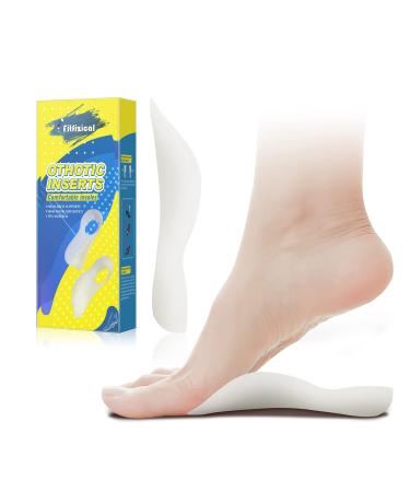 Plantar Fasciitis 1.37 High Arch Support Semi-Rigid Orthotic Insert for Flat Foot  Arch Pain Relief  Pronation (Men s 4-6.5 | Women s 5.5-8)