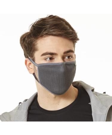 NAROO F.U Plus Copper - Reusable Anti Dust Breathable Sports Face Mask for Cycling Running for Men & Women (Large Gray) - Buy Online on GoSupps.com
