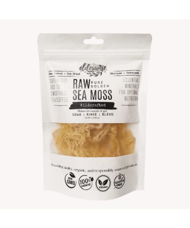Wildcrafted Sea Moss Gel - Raw, Non-GMO, Sundried, Mineral Rich - Makes 20oz - Golden - Buy Online on GoSupps.com