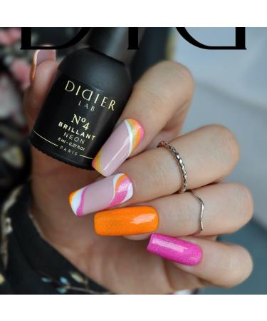 Didier Lab - Premium UV Gel Nail Polish - Brillant Neon No4- Gel Nail Varnish - Nail Art - Long-Lasting High Gloss Wear - Gel Nail Polish - Gel Nails - Glitter Gel Nail Polish - Rich Pigment - 8ml - Buy Online on GoSupps.com