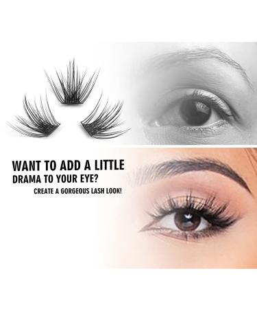 Eyelash Evolution DIY Extension Clusters Flame Style 12/14/16mm D Curl Multipack - 20 Reusable Artificial Cluster Lashes for Authentic Look - Buy Online on GoSupps.com