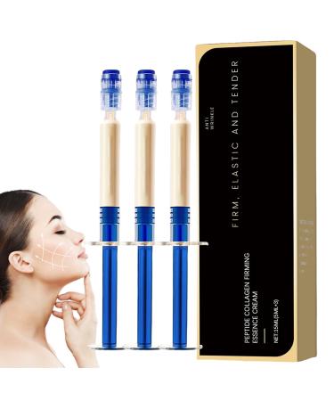 Polypeptide Collagen Elastic Essence Cream Micro-Molecular Collagen Anti-Wrinkle Lotion Polypeptide Collagens Filler Cream Moisturizing Hydrating Firming Lifting Serum for All Skin Types (15ml)