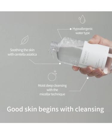 mixsoon Centella Cleansing Water 10.14 fl oz / 300ml Face Cleanser for Sensitive Skin Centella Asiatica Aloe Vera Korean Glass Skin Care - Buy Online on GoSupps.com