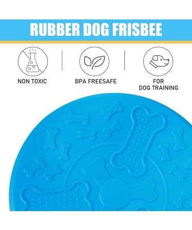 Buy Bite-Proof Dog Frisbee | 18 cm Natural Rubber Flying Disc | Ideal for Training Throwing & Water Play - Buy Online on GoSupps.com