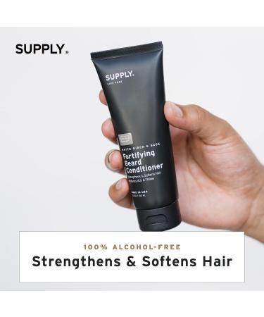Supply Fortifying Beard Conditioner | Soften Strengthen & Nourish | Prevent Dryness & Itchiness | Natural Care for Healthier Beard - 3.4oz - Buy Online on GoSupps.com