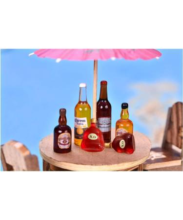 Toilet Cake Topper and Miniature Wine Bottle Cupcake Toppers - Funny Dollhouse Decor for Bachelorette Party | Set of 21 - Buy Online on GoSupps.com