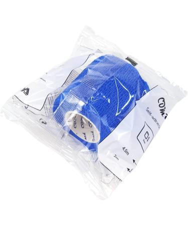 Comomed Self-Adhesive Dog Bandages | Elastic Binding Wrist Tape | Blue 5cm x 6 Rolls | 6 Pieces (1 Pack) - International Shipping Available - Buy Online on GoSupps.com