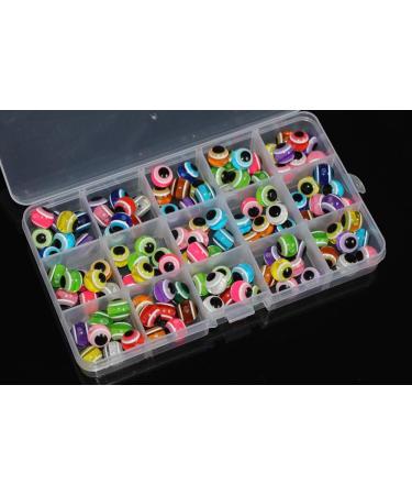 Laxygo 120-300 Fish Eye Beads Fishing Line Assorted Colors 6mm-12mm - 120pcs 12mm Mixed Color - Buy Online on GoSupps.com
