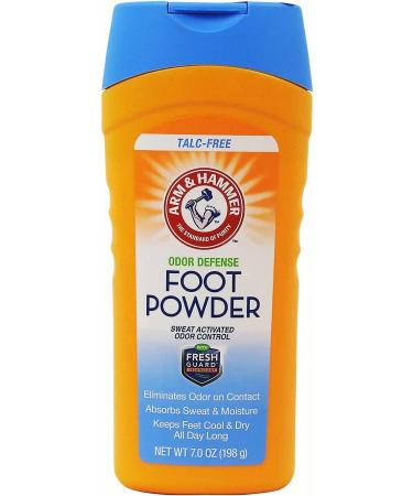 Arm & Hammer Foot Powder Odor Defense 7.0 oz (Pack of 2)
